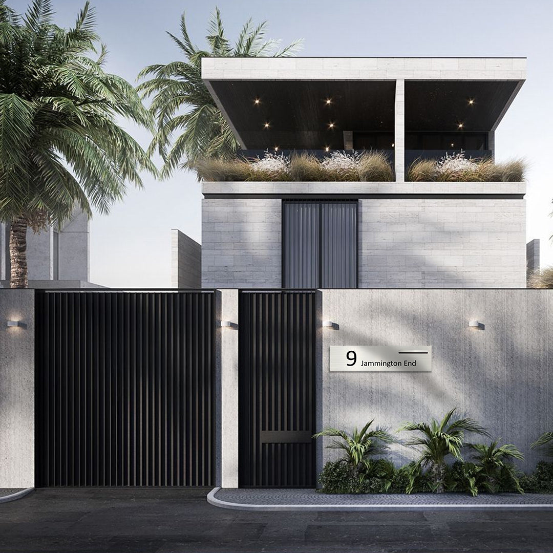 Surfmist Powder-Coated Aluminium Letterbox Faceplate 1200 x 300 - 340 Slot