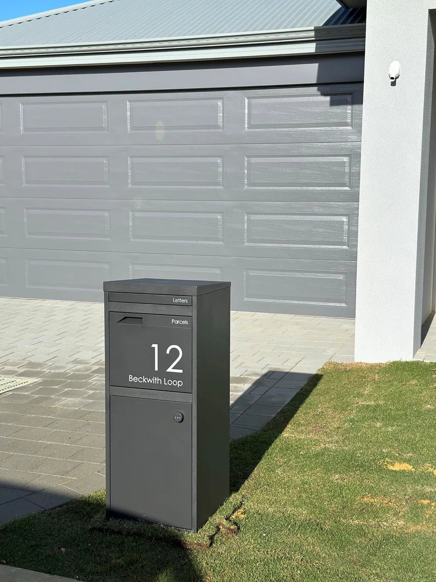 Large Custom Address Decal Sticker Aligned Right