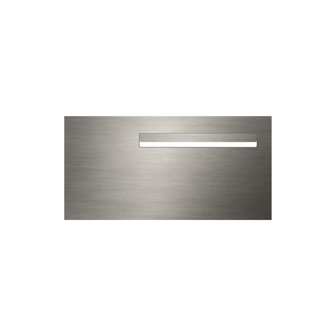 Marine Grade Brushed Stainless Steel Letterbox Faceplate 600 x 300 (Laser Etched) - 340 Slot