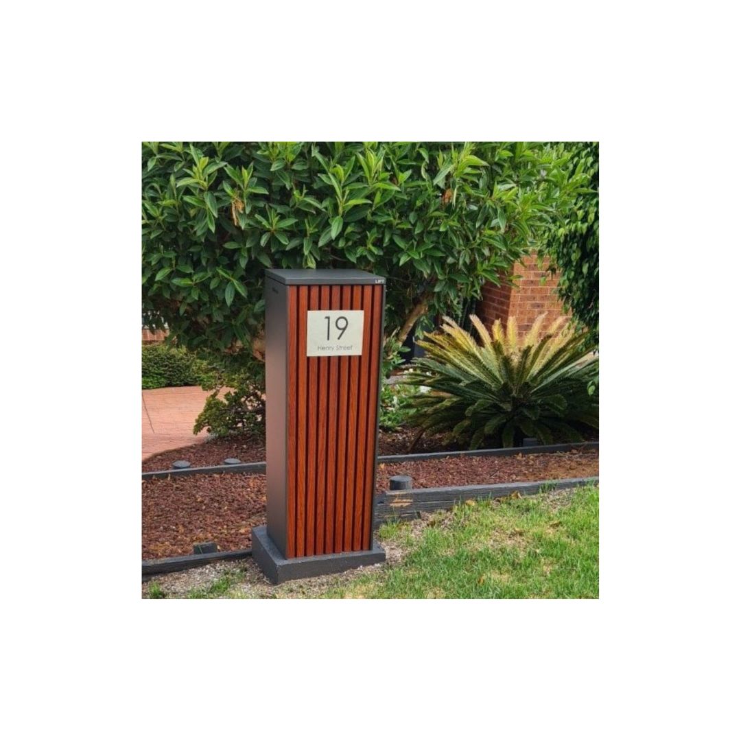 316 Marine Grade Brushed Stainless Steel Address Plate 200 x 140mm - Laser Cut