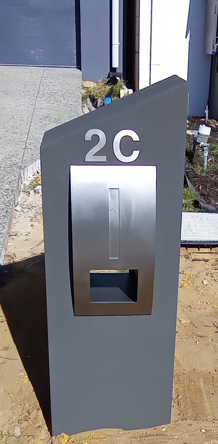 Stick on Bold Numbers – 75mm Stainless Steel