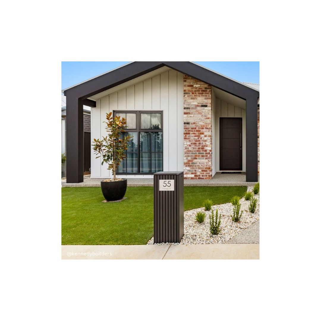 316 Marine Grade Brushed Stainless Steel Address Plate 200 x 140mm - Laser Cut