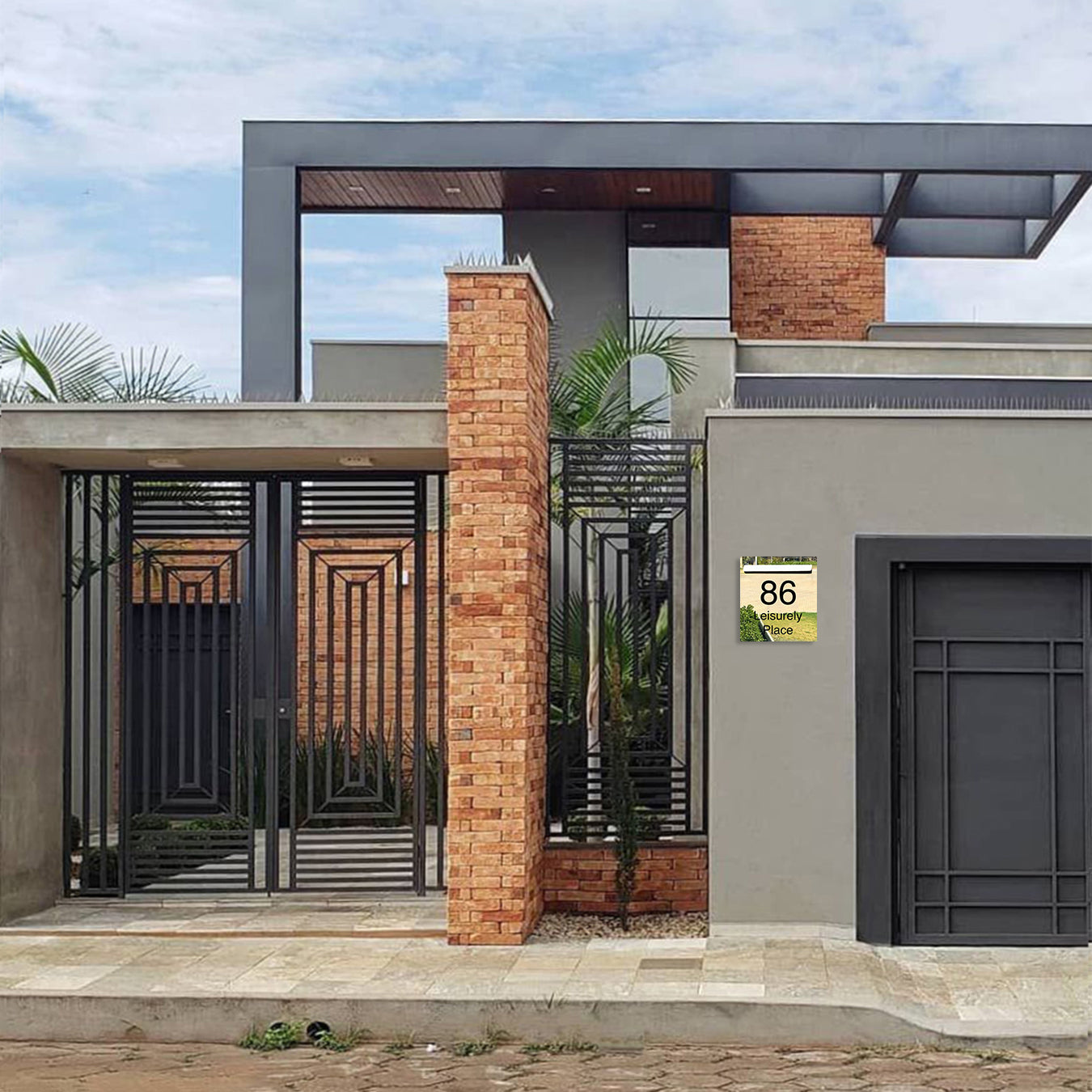 Marine Grade Mirror Polished Stainless Steel Letterbox Faceplate 390 x 430 (Laser Etched) - 340 Slot