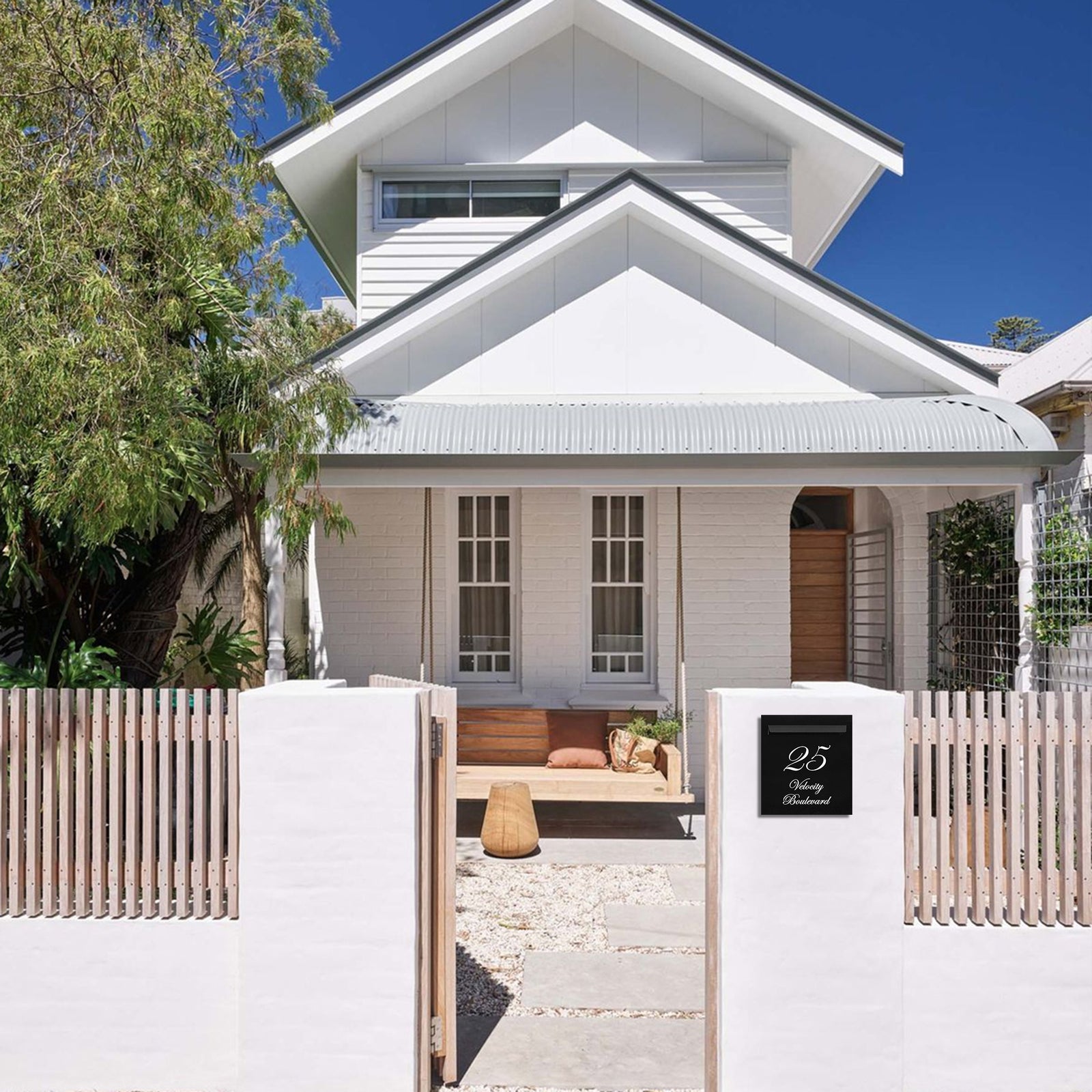 Monument Powder-Coated Aluminium Letterbox Faceplate 390 x 430mm - 340 Slot