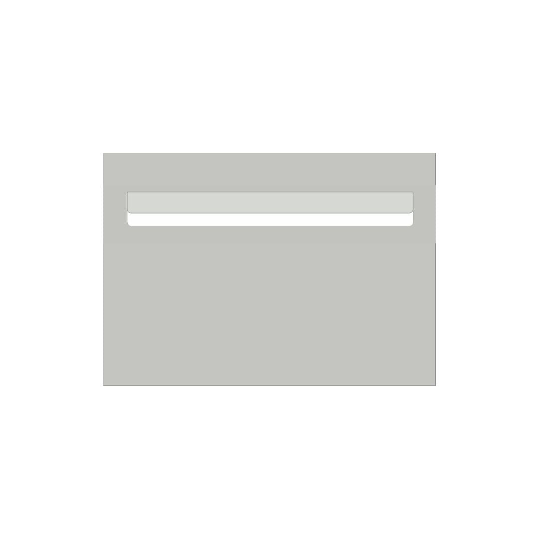 Shale Grey Powder-Coated Aluminium Letterbox Faceplate 400 x 280mm - 340 Slot
