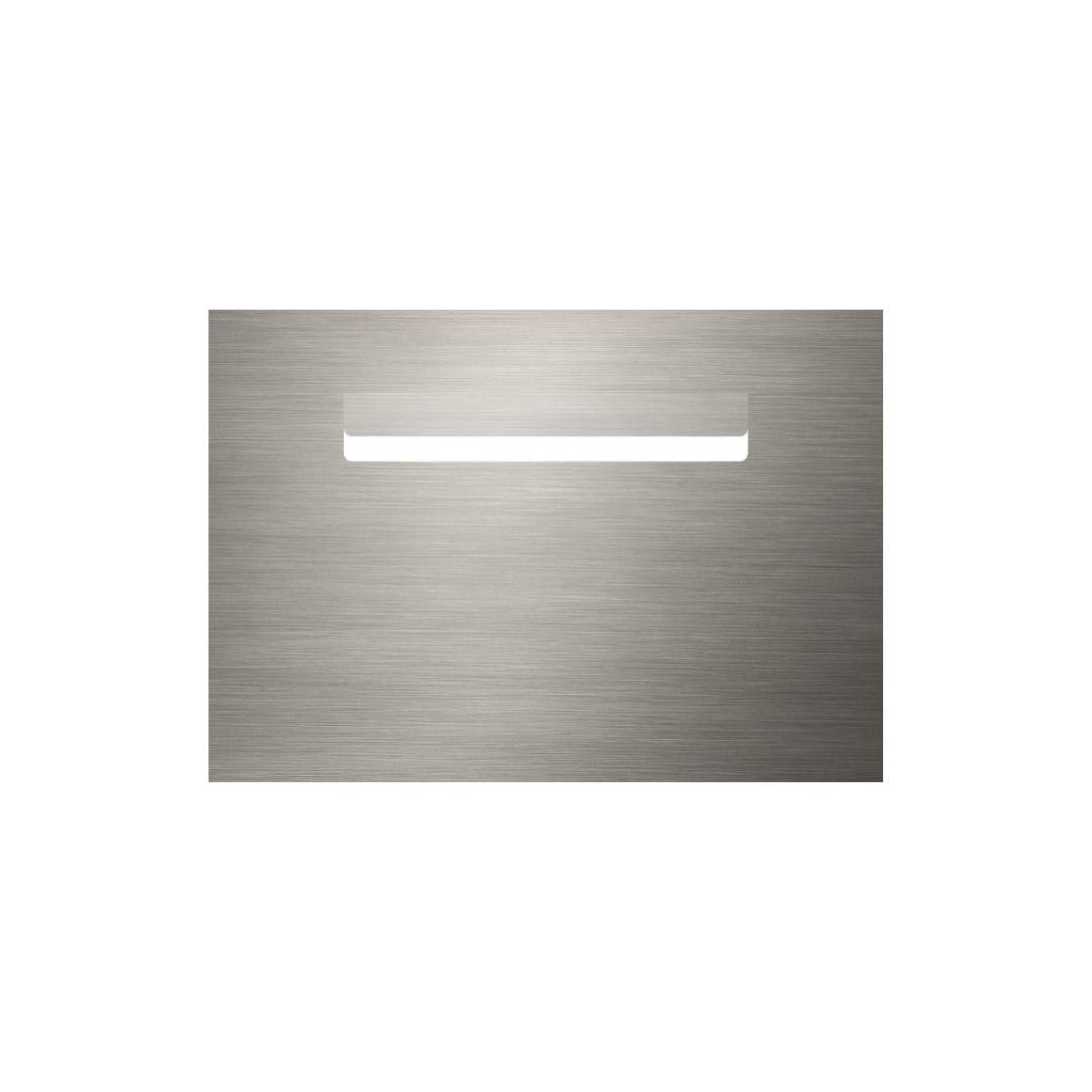 Marine Grade Brushed Stainless Steel Letterbox Faceplate 400 x 250 (Laser Cut) - 240 Slot