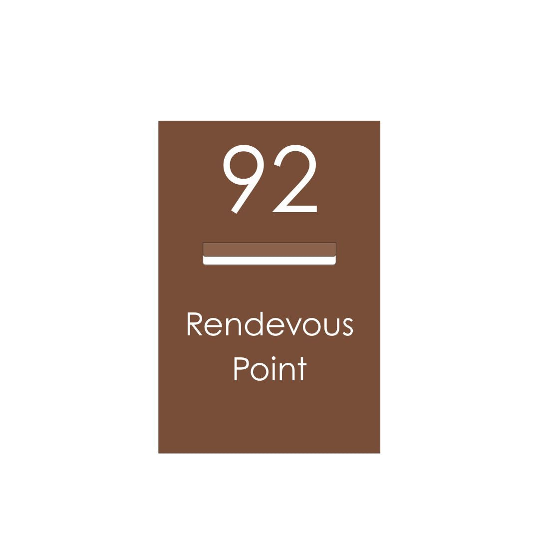 Corten Powder-Coated Aluminium Letterbox Faceplate 400 x 600 - 240 Slot