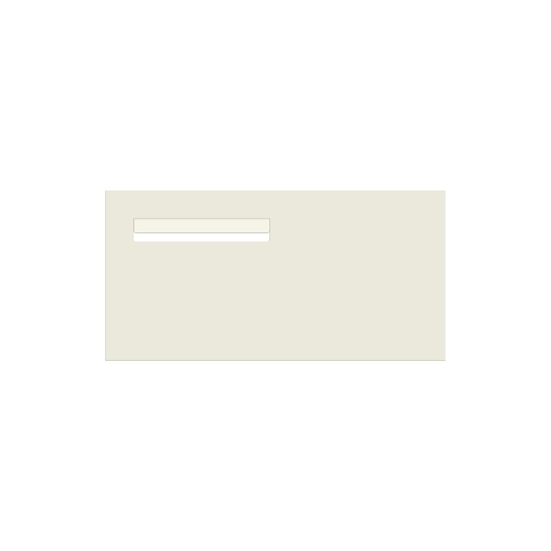 Surfmist Powder-Coated Aluminium Letterbox Faceplate (600 x 300) - 240 Slot LHS