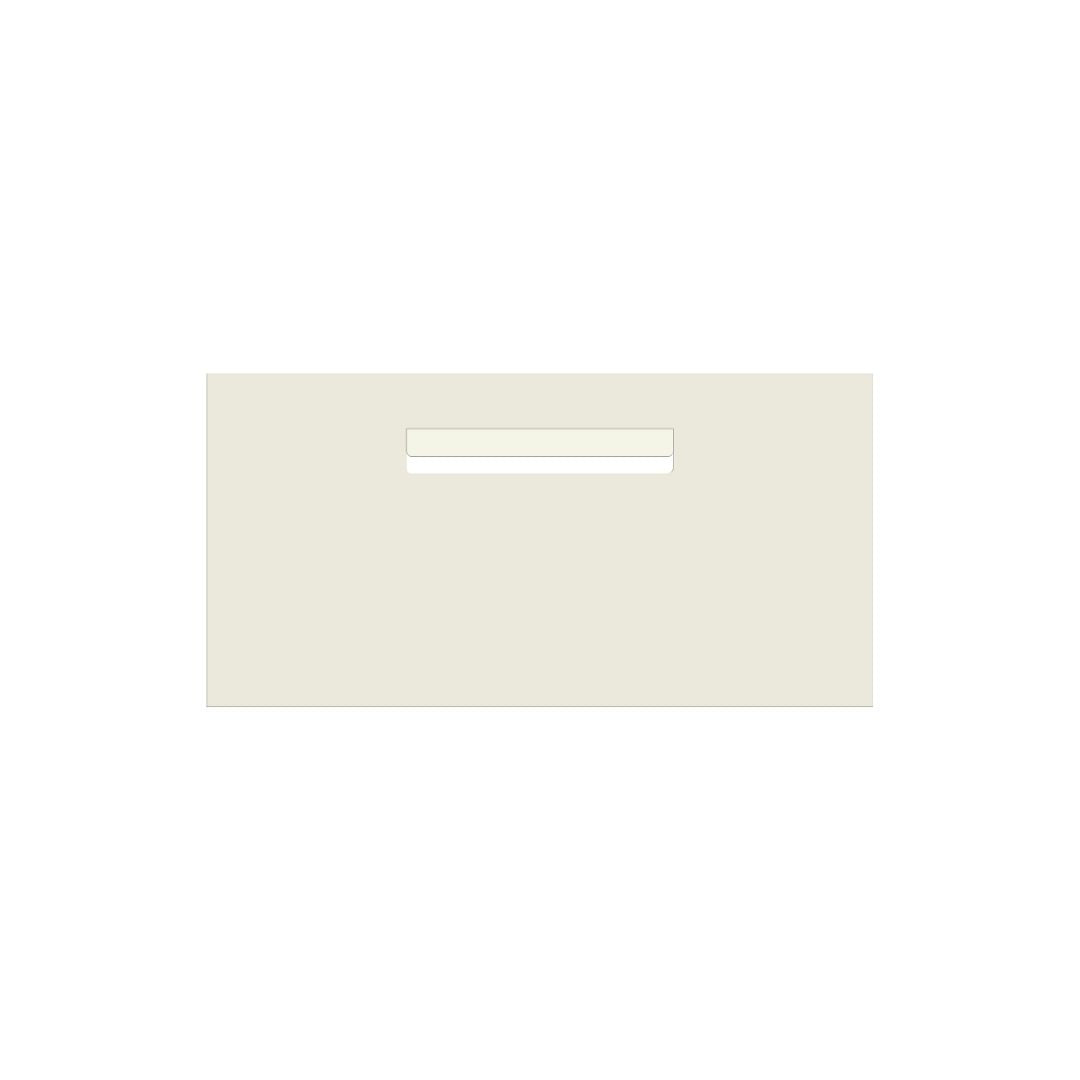 Surfmist Powder-Coated Aluminium Letterbox Faceplate (600 x 300mm) - 240 Central Slot