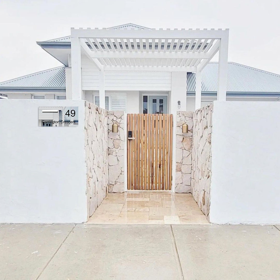 Marine Grade Mirror Polished Stainless Steel Letterbox 600 x 300 (Laser Etched) - 240 Slot LHS