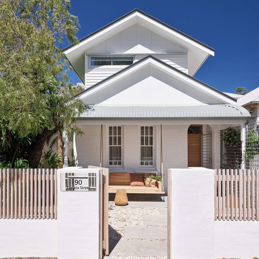 Marine Grade Mirror Polished Stainless Steel Letterbox 600 x 300mm (Laser Cut) - 340 Central Slot