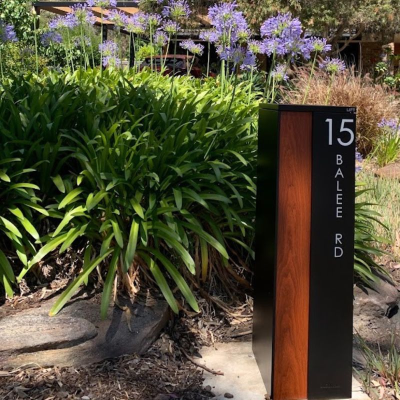 Vertical Custom Address Decal Sticker