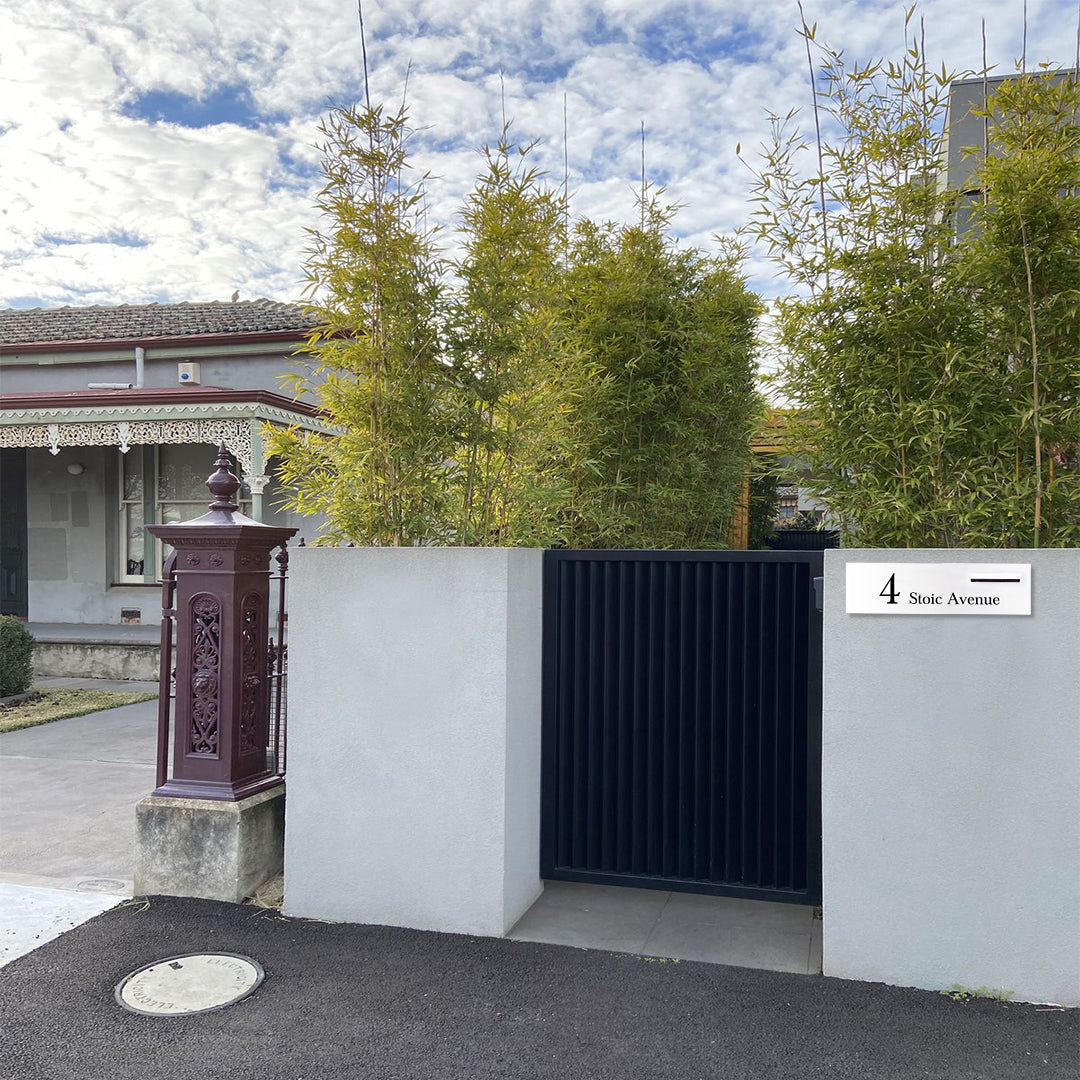 Surfmist Powder-Coated Aluminium Letterbox Faceplate 900 x 250 - 240 Slot