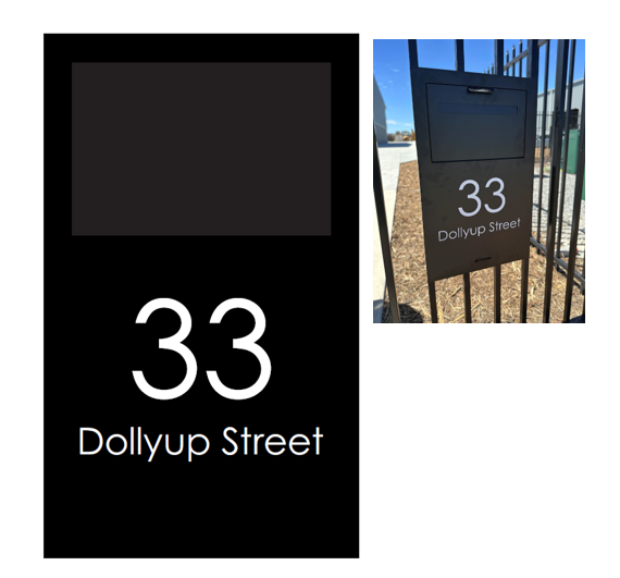 Extra Large Custom Address Decal Sticker