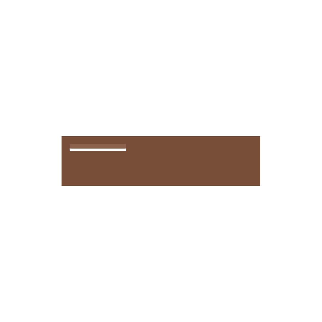 Corten Powder-Coated Aluminium Letterbox Faceplate 1200 x 300 - 340 Slot LHS