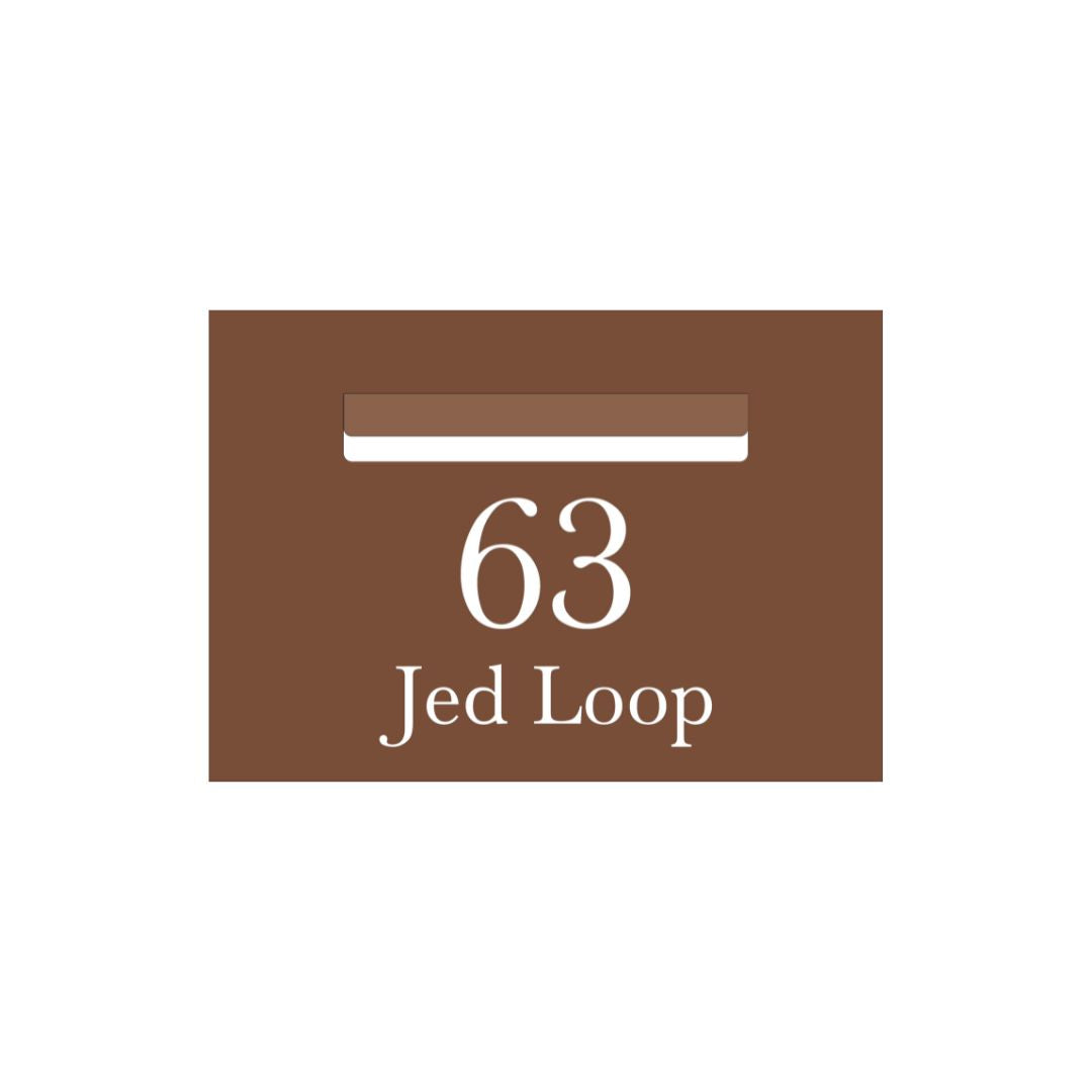 Corten Powder-Coated Aluminium Letterbox Faceplate 400 x 280mm - 240 Slot