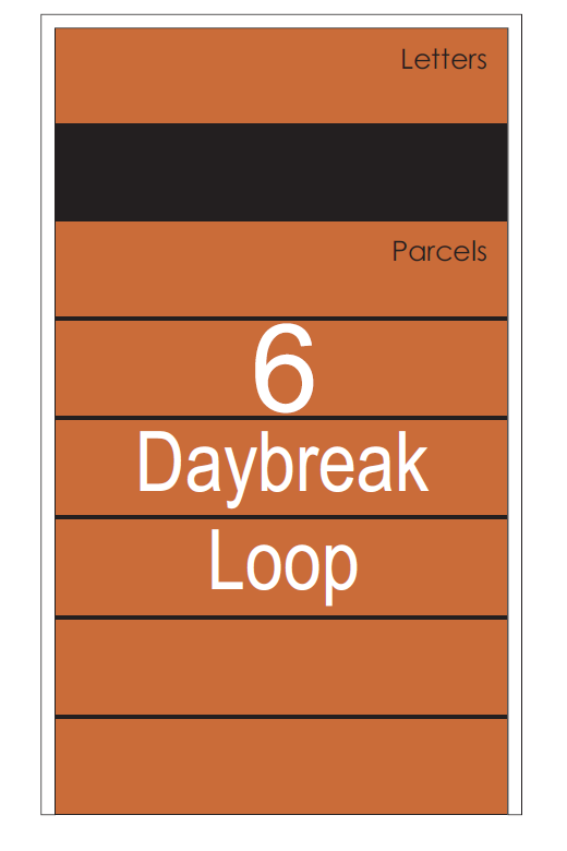 Hamilton Custom Address Decal Sticker