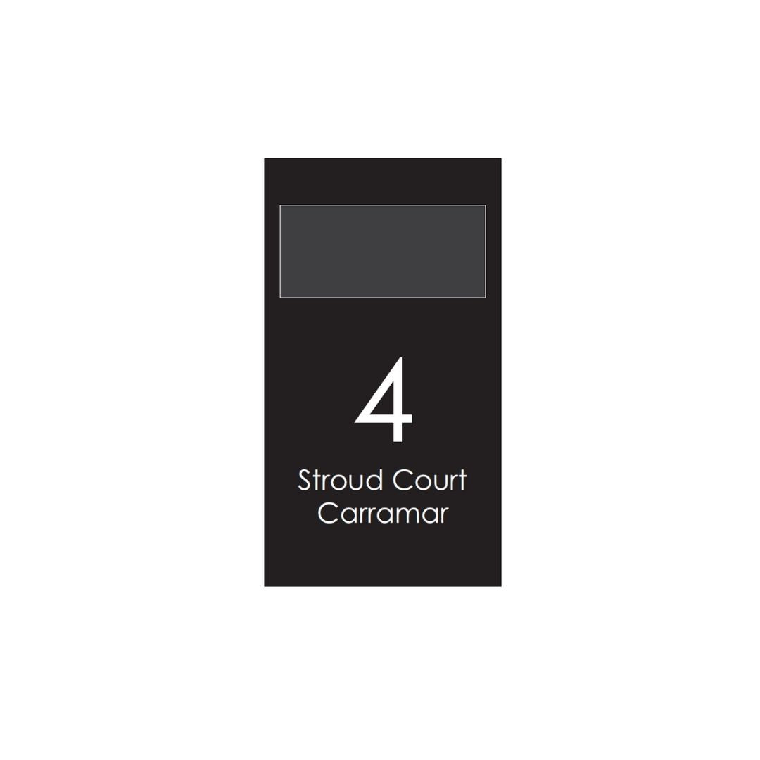 Extra Large Custom Address Decal Sticker