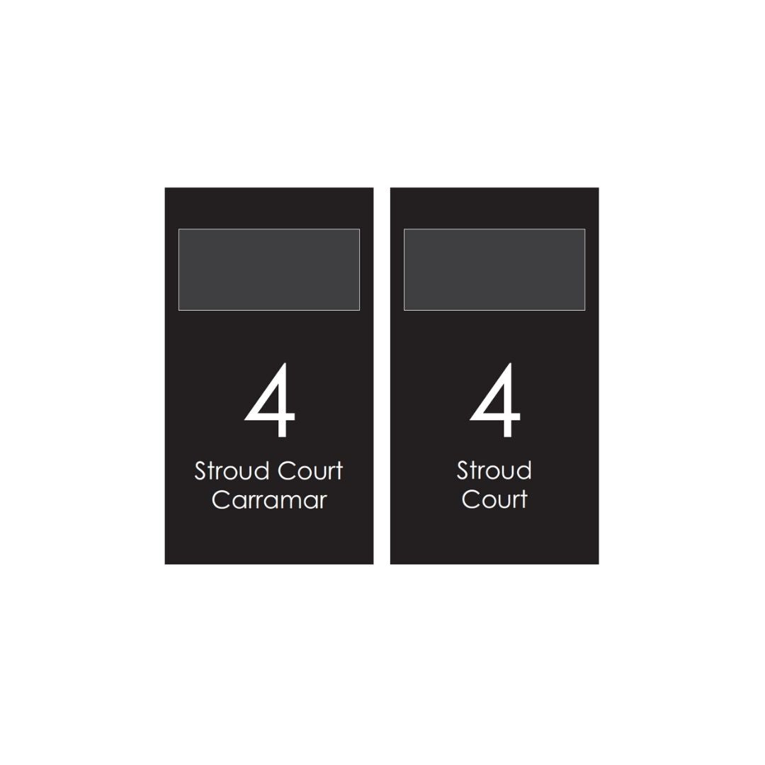 Extra Large Custom Address Decal Sticker