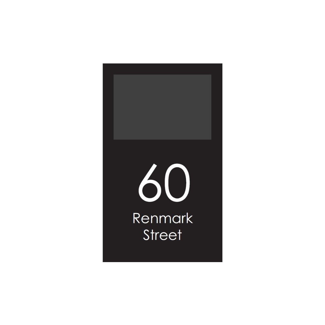 Extra Large Custom Address Decal Sticker