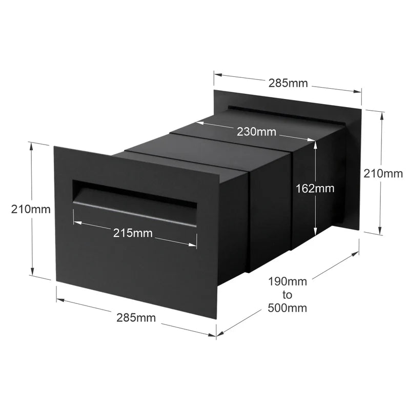 Milkcan Chelsea Rear-Opening Brick Letterbox