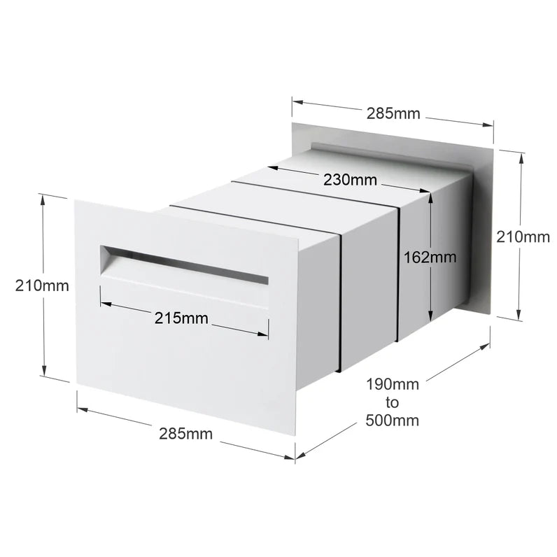 Milkcan Chelsea Rear-Opening Brick Letterbox