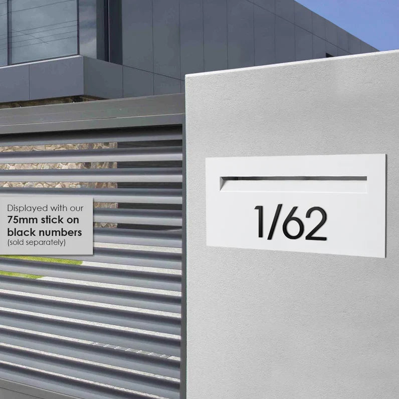 Milkcan Palazzo White Brick A4 Letterbox