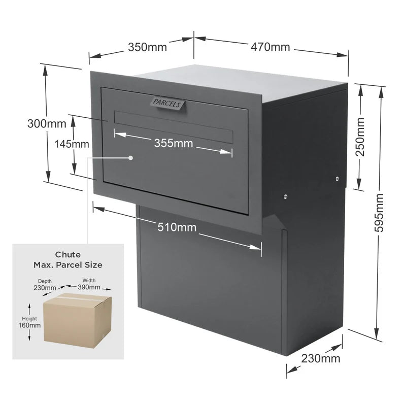 Milkcan Geneva Parcel Fence/Brick Letterbox