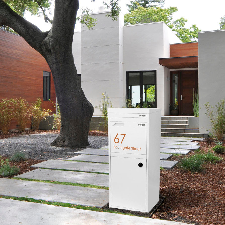 Large Custom Address Decal Sticker Aligned Right