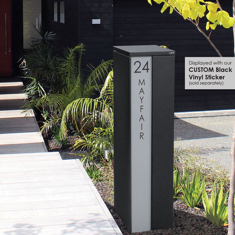 Vertical Custom Address Decal Sticker