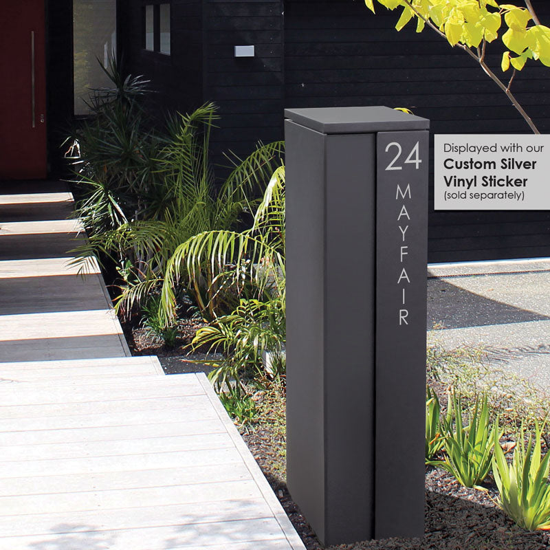 Vertical Custom Address Decal Sticker