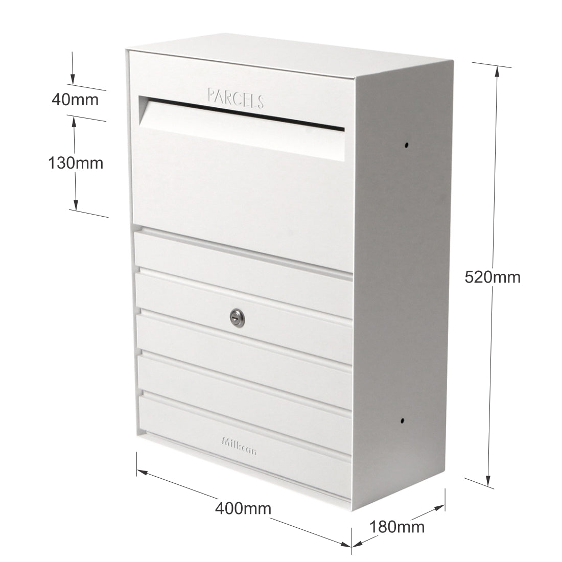 Milkcan Florence Medium Wall Parcel + Mail