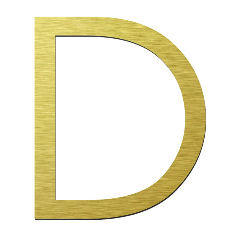 Stick on Slim Numbers – 120mm Gold