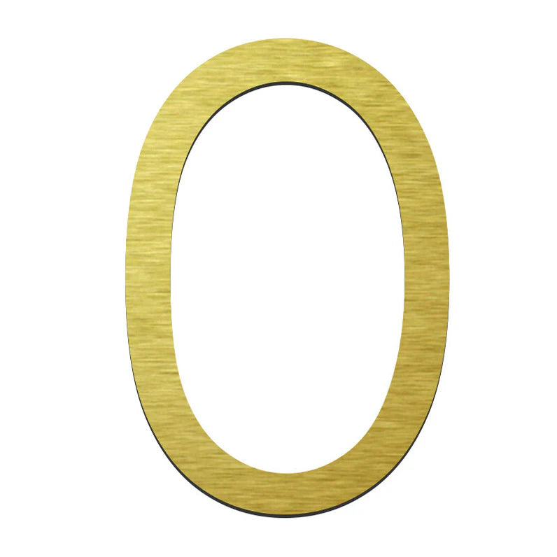 Stick on Slim Numbers – 120mm Gold