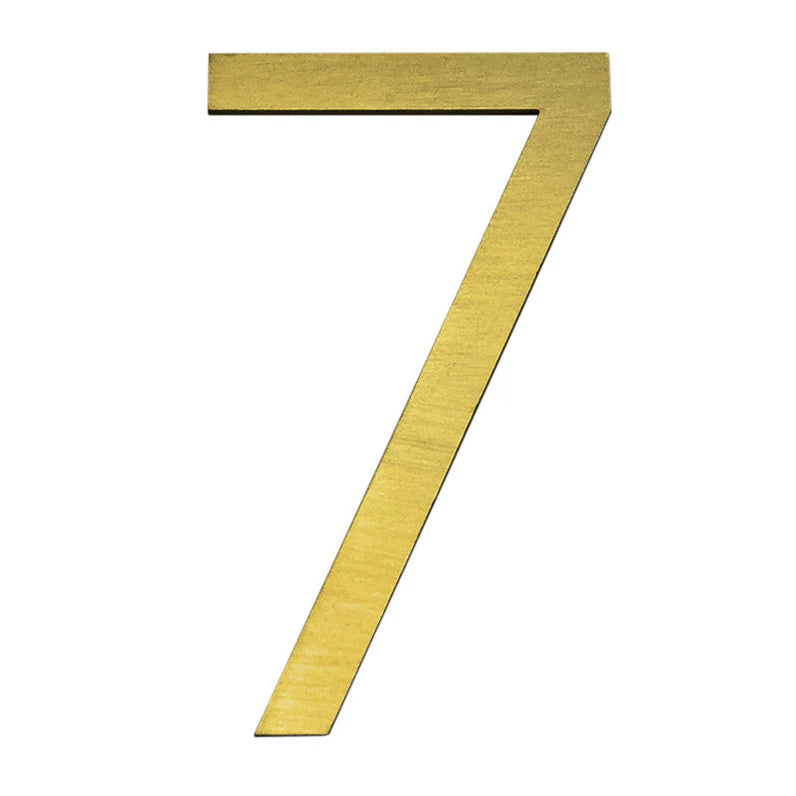 Stick on Slim Numbers – 120mm Gold