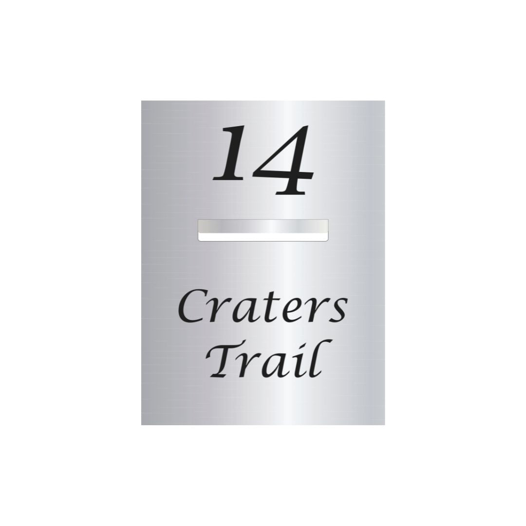 Marine Grade Mirror Polished Stainless Steel Letterbox Faceplate 450 x 600mm (Laser Cut) - 240 Slot