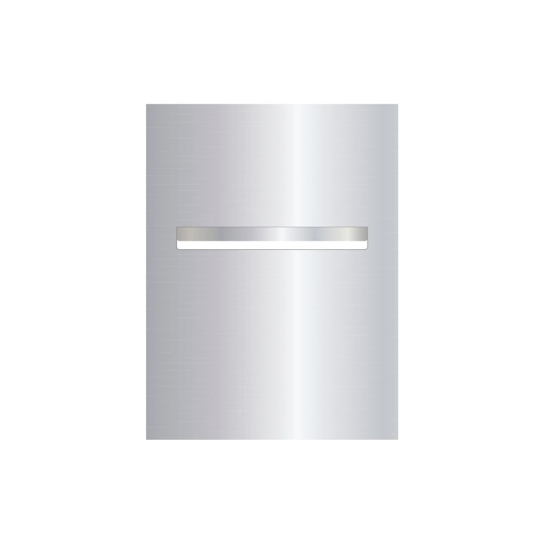 Marine Grade Mirror Polished Stainless Steel Letterbox Faceplate 450 x 600 (Laser Cut) - 340 Slot