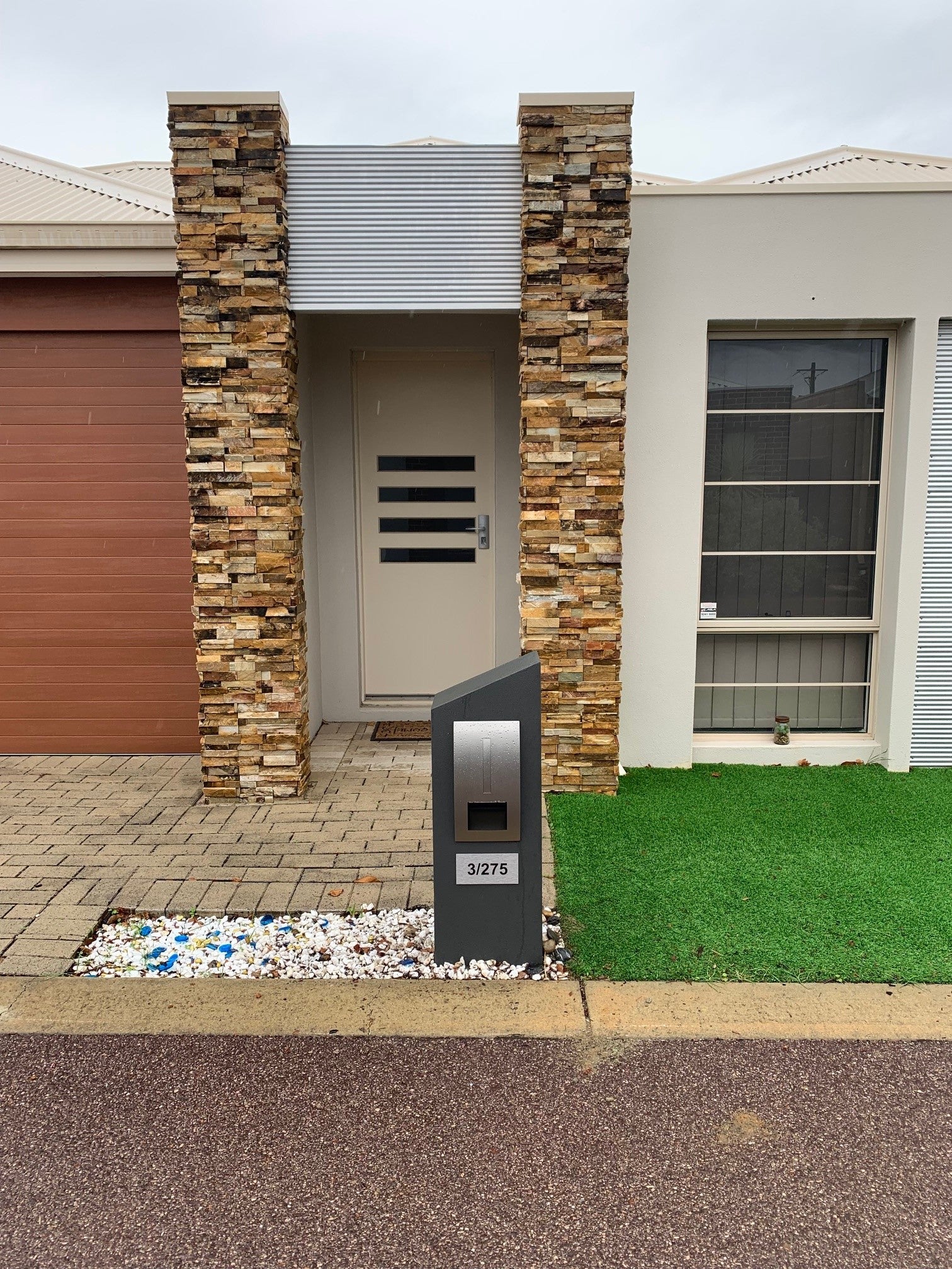 Milkcan Monaco Pier Letterbox - Grey