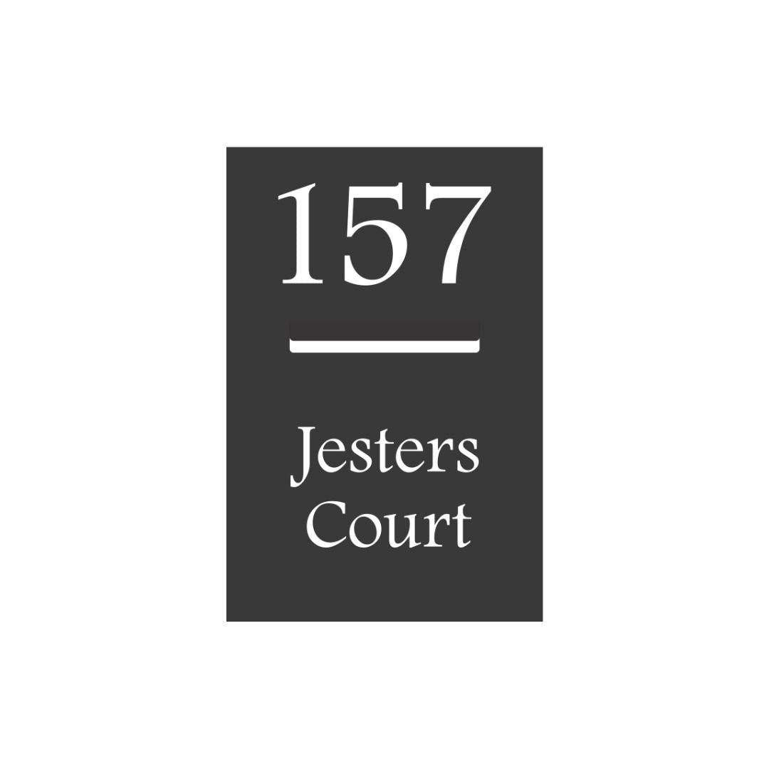 Monument Powder-Coated Aluminium Letterbox Faceplate 400 x 600mm - 240 Slot