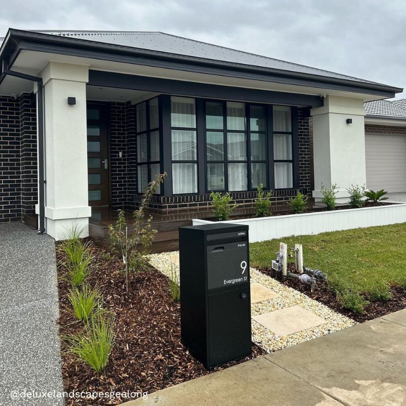 Large Custom Address Decal Sticker Aligned Right