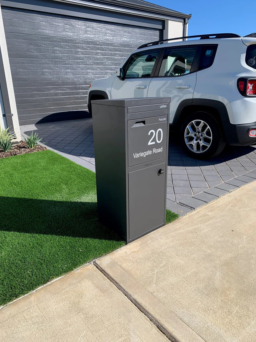 Large Custom Address Decal Sticker Aligned Right