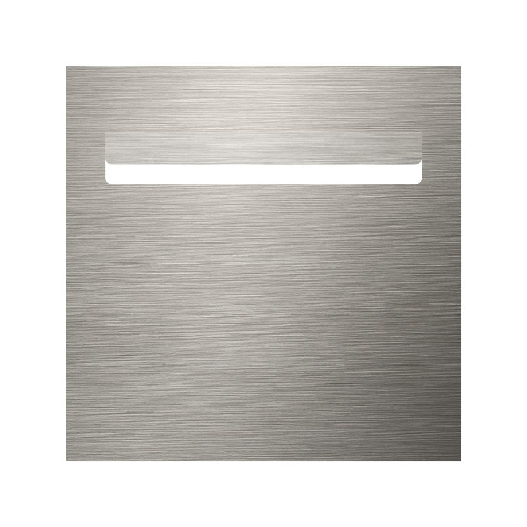 Marine Grade Brushed Stainless Steel Letterbox Faceplate 300 x 300 with 240 Slot (Laser Cut)