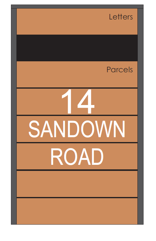 Hamilton Custom Address Decal Sticker