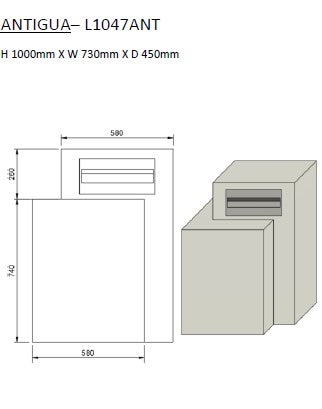 Poly-Tek Antigua Letterbox