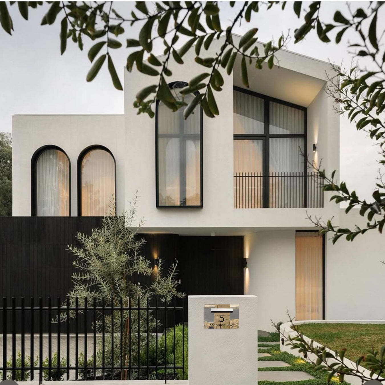 Marine Grade Mirror Polished Stainless Steel Letterbox Faceplate 400 x 280 (Laser Cut) - 240 Slot