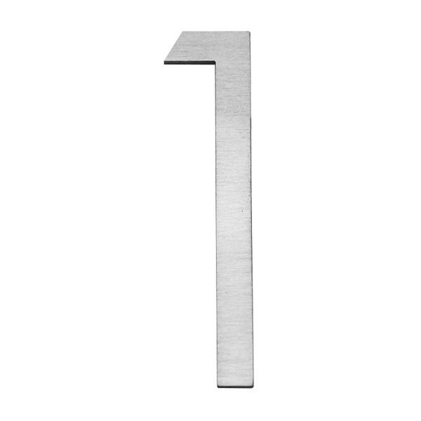 Stick on Slim Numbers – 120mm Stainless Steel