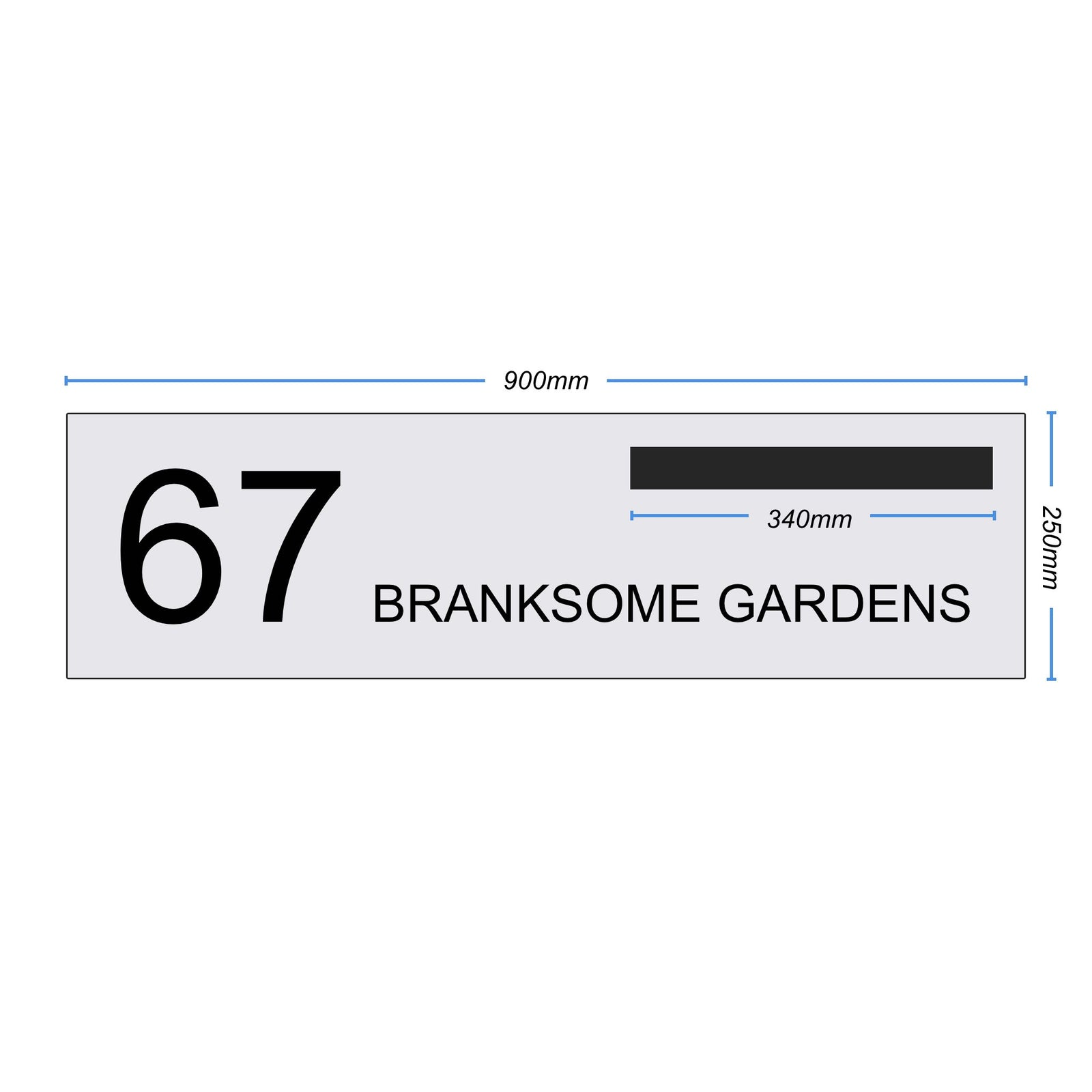 Letterbox Plate 900 x 250-Aussie Clotheslines & Letterboxes
