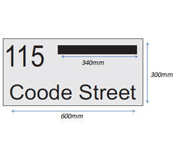 Letterbox Plate 600 x 300-Aussie Clotheslines & Letterboxes