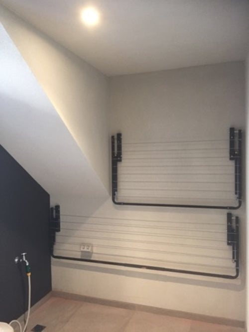 How to get creative and save space with your clothesline.