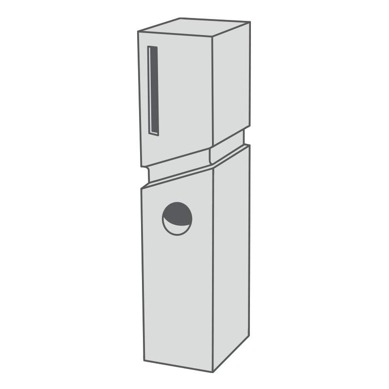 Freestanding Letterboxes Perth - Pillar Style